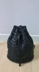 ZARA ブラック キルティング 巾着型バケットバッグ