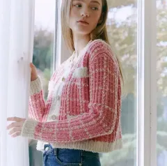 ETMON ツイード ウォニョン(WONYOUNG・チャンウォニョン) カーディガン