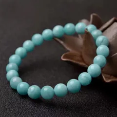 アマゾンナイトブレスレット9.5mm  天然石アマゾンナイト　浄化　上品　パワーストーン