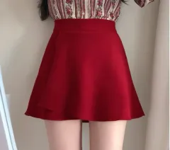 サムデイズ レッド フレア ミニ スカンツ キュロット