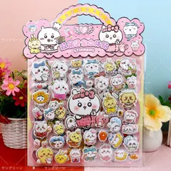 【新品】ちいかわ 1 枚ごとに両層構造 3D 立体シール 1 種 2 枚セット つやつや仕上げ 手帳デコ / 日記帳 / ご褒美シールに最適