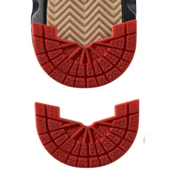 [Ryubof] ヒールプロテクター かかとすり減り防止 ソールガード ヒールガード スニーカー補修 靴底修理キット シューケアキット 3ペア6枚 滑り止め 防水 革靴 AJ1用 補強テープ 靴底補修 (レッド, 24.5～25 [レッド] [24.5～25]