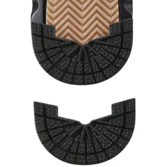 [Ryubof] ヒールプロテクター かかとすり減り防止 ソールガード ヒールガード スニーカー補修 靴底修理キット シューケアキット 3ペア6枚 滑り止め 防水 革靴 AJ1用 補強テープ 靴底補修 (ブラック, 27.5～ [ブラック] [27.5～28]