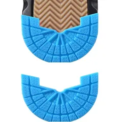 [Ryubof] ヒールプロテクター かかとすり減り防止 ソールガード ヒールガード スニーカー補修 靴底修理キット シューケアキット 3ペア6枚 滑り止め 防水 革靴 AJ1用 補強テープ 靴底補修 (ライトブルー, 2 [ライトブルー] [27.5～28]