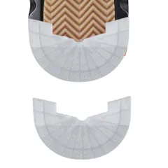 [Ryubof] ヒールプロテクター かかとすり減り防止 ソールガード ヒールガード スニーカー補修 靴底修理キット シューケアキット 3ペア6枚 滑り止め 防水 革靴 AJ1用 補強テープ 靴底補修 (クリア, 25.5～26 [クリア] [25.5～26]