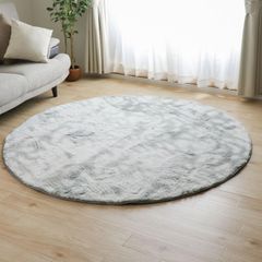 わ*な様 円形ラグ◇スミノエ◇150cm◇アイボリー◇展示品(JTH06-2