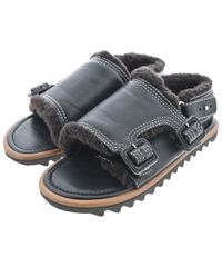 完売品 auralee 26SS レザーサンダル SIZE9 ブラック - メルカリ