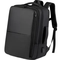 【人気商品】鞄 15.6インチ マチ拡張 パソコンバッグ レインカバー付 USB充電ポート 撥水加工 防水 盗難防止 リュックサック 通勤 バックパック 通学 リュック 出張 メンズ 旅行 ビジネスリュック 人気 [sushoori] おしゃれ