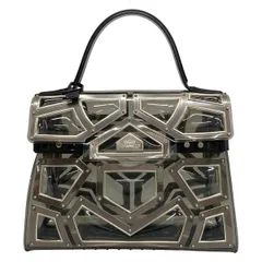 【極美品・希少カラー】デルヴォー　タンペートGM ハンドバッグ　トート　レザー 名東】【DELVAUX】デルヴォー タンペートGM ブラック ハンド 2WAY