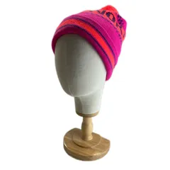 THE NORTH FACE　ニット帽　ビーニー　帽子　ブランドロゴ　ロゴライン　ボンボン　アウトドア　グッズ　古着