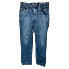 Abercrombie＆Fitch　デニムパンツ　Gパン　ジーンズ　ボトムス　無地　ボタンフライ　パッチ　古着