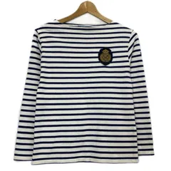 SAINT JAMES　バスクシャツ　長袖　カットソー　トップス　ウェッソン　ボートネック　ボーダー　ワンポイント　ブランドロゴ　ワッペン　フランス製　古着