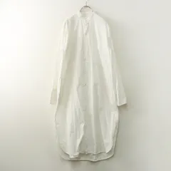 トゥモローランド ギャルリーヴィー GALERIE VIE コットンバンドカラーシャツワンピース 36 ホワイト/白 トップス【2400014525151】