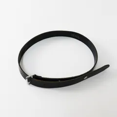 MHL. マーガレットハウエル レザーベルト＼ブラック 英国製【2400014740707】