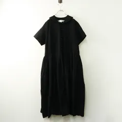 美品 AD2024 タオコムデギャルソン tao COMME des GARCONS ラウンドカラーレースワンピース M＼ブラック フレア ドレス【2400014644708】