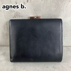 アニエスベー 二つ折り財布 ブラック レディース - メルカリ