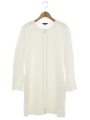 トゥービーシック W5F01-112-02 チュニック 40 ホワイト ニット センタージップ ITN1GLPNXCRC