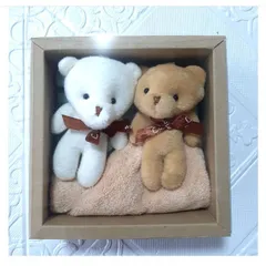 ✨新品✨可愛い子くまちゃん✨ぬいぐるみ付きタオル2個セット✨