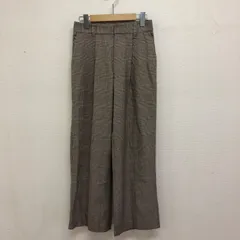 Mila Owen ミラオーウェン 23AW センタープレスタックワイドパンツ スラックス チェック柄 サイズ00 XS