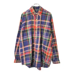 RALPH LAUREN ラルフローレン BLAKE ボタンダウン 長袖シャツ チェック マルチカラー(メンズ L)中古 古着 V9208