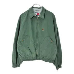 TOMMY HILFIGER トミーヒルフィガー スイングトップ グリーン(メンズ M)中古 古着 X0962