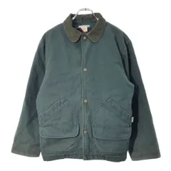 90年代 USA製 L.L.Bean エルエルビーン ハンティングジャケット アウトドア グリーン(メンズ L)中古 古着 X1311