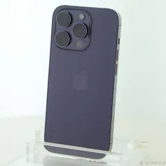 〔中古品〕 iPhone14 Pro 256GB ディープパープル MQ1E3J／A SIMフリー【349】