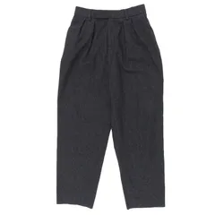 美品▲CELINE セリーヌ 2P240921C ウール100％ ツープリーツニューウェーブ ロングパンツ スラックス グレー 36 イタリア製 正規品 美品△CELINE セリーヌ 2P240921C ウール100％ ツープリーツニュー