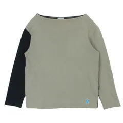 ORCIVAL オーシバル バイカラー バスクシャツ カットソー コットン フランス製 グレー系 ブラック系 3【中古】