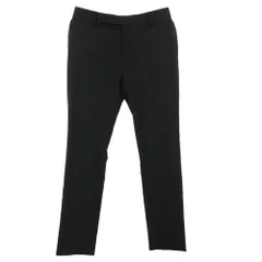 SAINT LAURENT サンローラン P29H 607843 ウール スラックス テーパード パンツ ブラック系 46【中古】のサムネイル