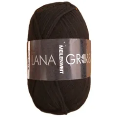 Lana grossa　ラナグロッサ　カシミア　50g　8番　ブラック　ソックヤーン　毛糸