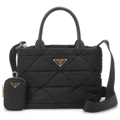PRADA プラダ トートバッグ レディース ブラック 1BG373RDJNF0632B9M TOTE BAG