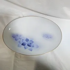 ノリタケ 楕円 40cm 大皿 花柄 飾り皿 盛り皿 アンティーク インテリア キッチン用品 食器 Noritake China 現状 中古 R092