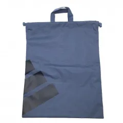 【美品】アディダス シューズケース グレーネイビー系 巾着  ゴルフ 2023年モデル adidas