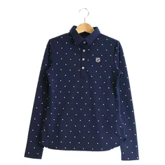 【ランクA美品！】キャロウェイ｜レディース｜S (S相当)｜長袖ポロシャツ｜ネイビー系｜春秋｜中古ゴルフ用品