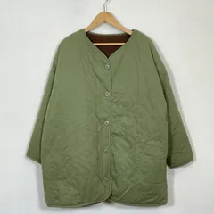 アングリッド リバーシブルボアブルゾン グリーン ブラウン ボアジャケット オーバーサイズ ひょうたん柄