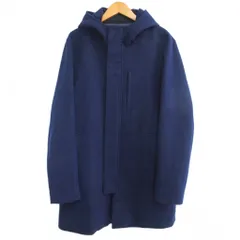ザショップティーケー THE SHOP TK タケオキクチ 近年モデル メルトン フーデッドコート ジャケット ロング フード L 紺 ネイビー 1219