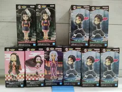 【R3-64】☆鬼滅の刃 ワールドコレクタブルフィギュア 10点セット vol.13 竈門炭治郎×5 vol.1 真菰×2 vol.9 宇髄天元 竈門禰豆子コレクション 5 竈門禰豆子コレクション～II 7