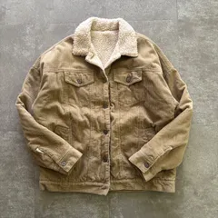 《フォローして割引き❣️》 merlo コーデュロイジャケット レディース 襟ボア カジュアル アウトドア ボア ビックシルエット