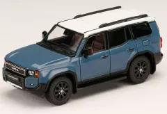 【中古】ミニカー 1/64 トヨタ ランドクルーザー 1ST EDITION LHD(スモーキーブルー) [HJ645081BLW]