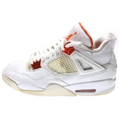 NIKE (ナイキ) AIR JORDAN 4 RETRO TEAM ORANGE エアジョーダン4 レトロ チームオレンジ ハイカットスニーカー ホワイト/オレンジ US10/28cm CT8527-118