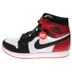 NIKE (ナイキ) 【観賞用 2013年製】 AIR JORDAN1 RETRO HIGH OG エアジョーダン1 ハイカットスニーカー つま黒 ブラック/レッド/ホワイト US9.5/27.5cm 555088-184
