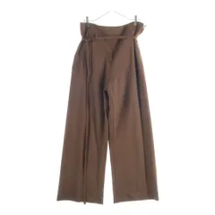 MARNI (マルニ) ステッチ ベルテッド ワイドパンツ ブラウン レディース PAMA0097CU