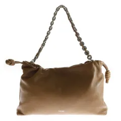 LOEWE (ロエベ) フラメンコパース ラージ レザーハンドバッグ ショルダーバッグ ブラウン