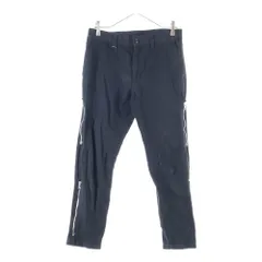 UNIFORM EXPERIMENT (ユニフォームエクスペリメント) ZIP UP TAPERED PANTS ジップアップ マルチジップ パンツ ブラック UE-145050