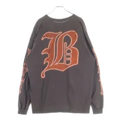 THE BLACK EYE PATCH (ブラックアイパッチ) ALL CITY BLACK LETTER L/S TEE ロングスリーブTシャツ ブラウン