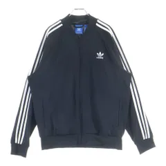 adidas (アディダス) サイドライン ジップアップ トラックジャケット ジャージ ブラック AY7059