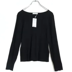 【新品未使用】any SIS★長袖リブニット セーター サイズ2 黒系 無地 厚手 z16880