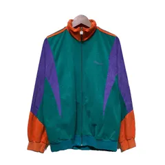 adidas　トラックジャケット　90s vintage　90年代　ジャージ　ハイネック　フルジップ　ベロア　ワンポイント　ブランドロゴ　トレフォイル　刺しゅう　クレイジーパターン　フランス製　スポーツ　古着