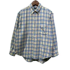 THE NORTH FACE　ネルシャツ　長袖　フランネル　チェックシャツ　シャツ　トップス　ボタンダウン　胸ポケット　アウトドア　古着